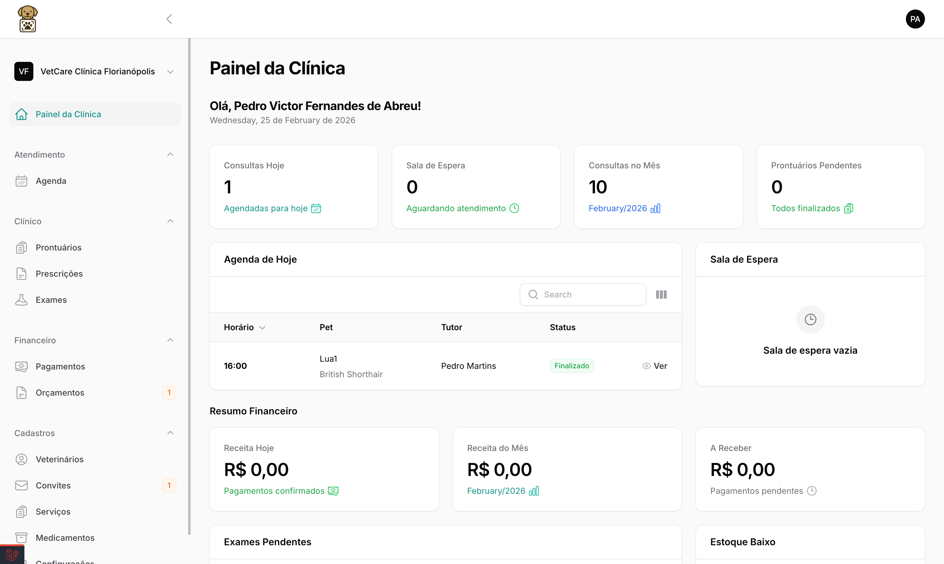 Painel Veterinário Petfolio
